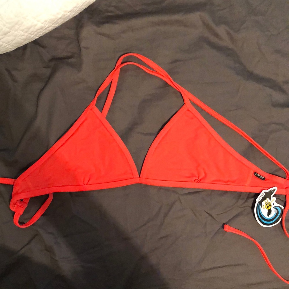 NWT Jolyn Triangle Top Size XL Lava Tie-Back